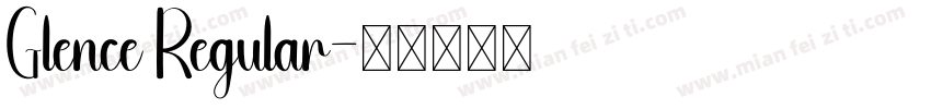Glence Regular字体转换